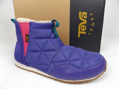 Teva Ember Mid Ankle Winter Comfort Boots Quilted Youth Girls Size 7.0 NEW, 1912