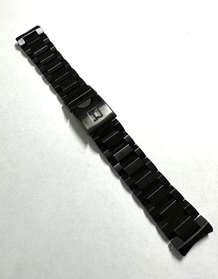 Pulsera de reloj original Tissot Super Sport T125617A 22 mm de acero PVD negro Foto 2 de 4
