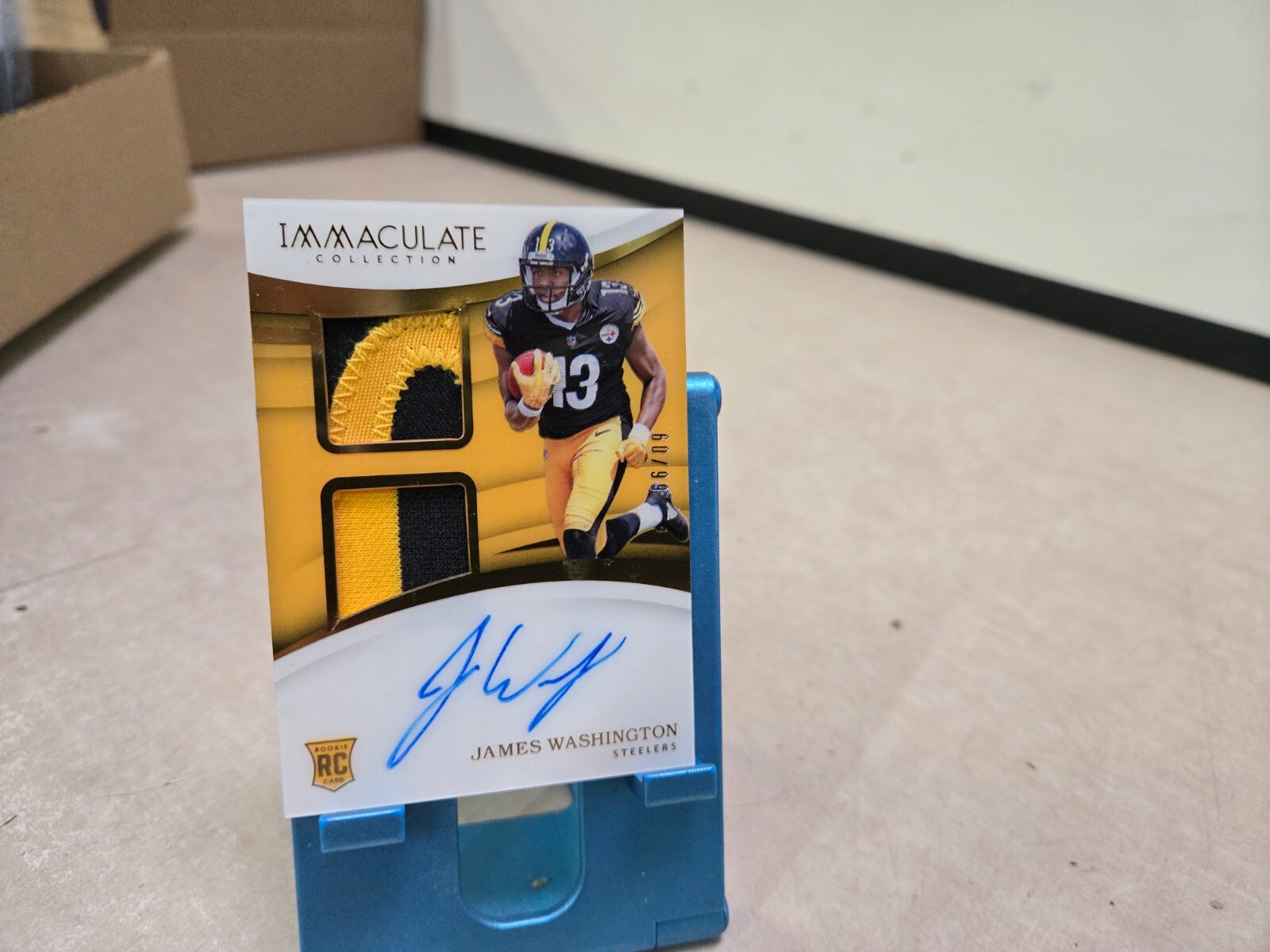 James Washington Panini Immaculate Collection Immaculate Signature Patches #ISJW Base