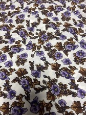 Pretty Little Thing Dress Sz 10 White Purple Brown Floral Spaghetti Strap NWT