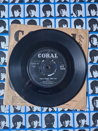 Buddy Holly What To Do / That's What They Say US with Orchestra 1961 45 7" Vinyl - Picture 2 of 11