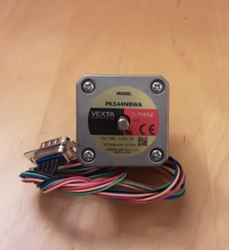 Vexta 5-Phase Stepper Motor PK544NBWA Dual Shaft 0.72 deg .75A
