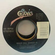 Libby Hurley Read All About It / He Took It Too Way 1988 Us Country 7" vinyl