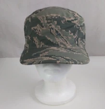 Military Pixilated Camo Unisex Embroidered Air Force Utility Cap Size 7 1/4
