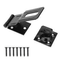 4-1/2" Swivel Staple Safety Hasps, Gate Door Hasp Latches Safety Packlock Clasp