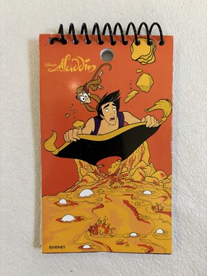 Vintage Disney Aladdin Abu Magic Carpet Impact International Notepad New Rare