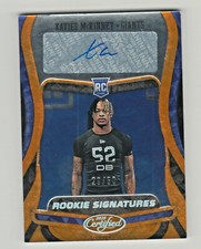 2020 Certified ROOKIE SIGNATURES ORANGE ETCH AUTO RS-XM XAVIER McKINNEY RC 29/50