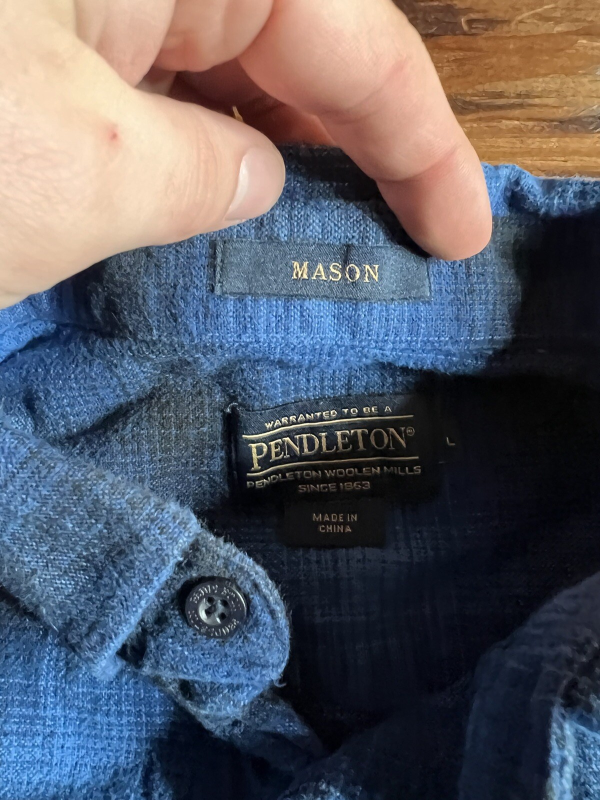 Pendleton Mason Long Sleeve Button Down Shirt Cot… - image 3