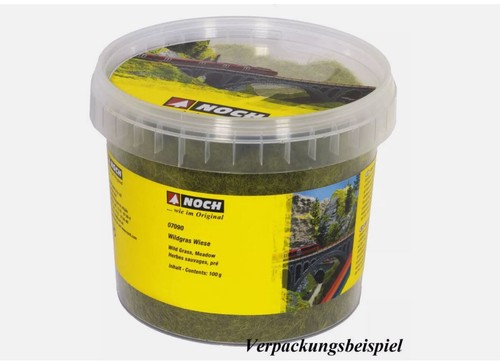 NOCH Wild Grass (verde scuro, 6 mm, 100 g) per Dio scala O,HO,TT,N 1/35 72 16 48