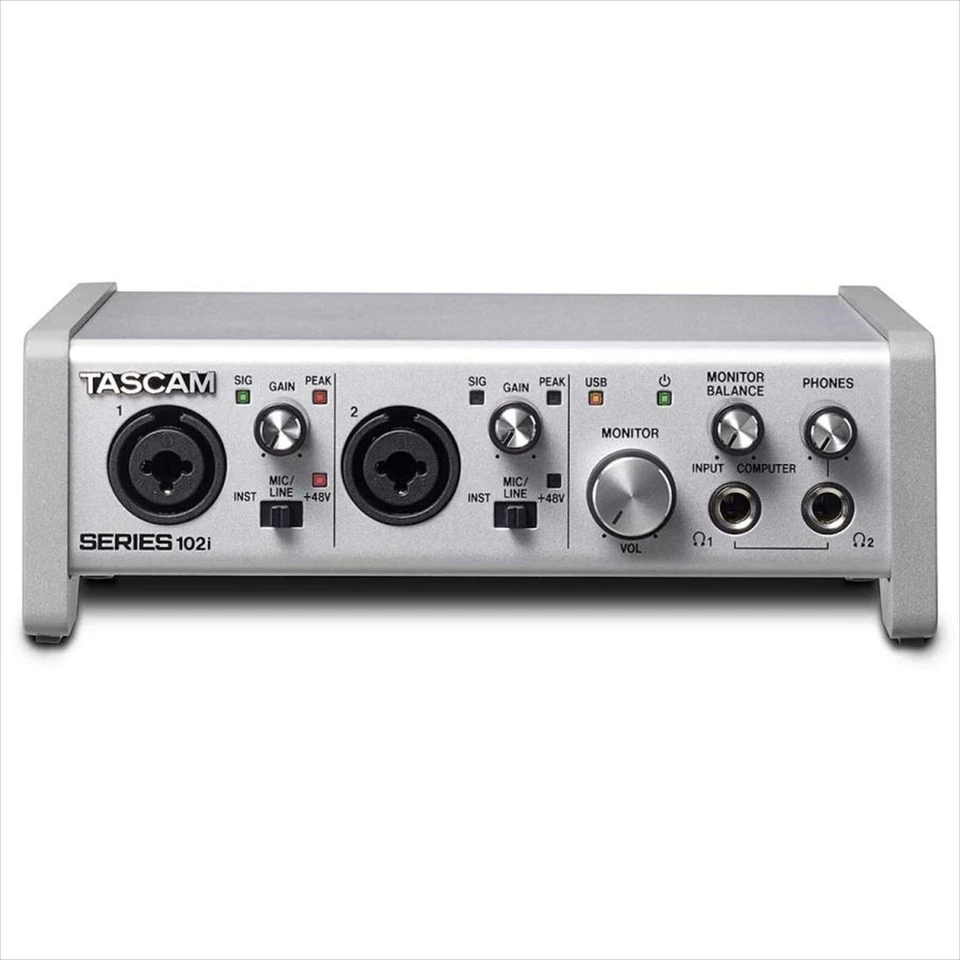 TASCAM SERIES 102i USB audio 2OUT 24bit 192kHz Hi-res MIDI interface Desktop New - Image 2 of 4