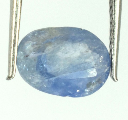 Ceylon Zaffiro Blu Pietra Preziosa Non Trattata 3,25 Ct Taglio Ovale Naturale Certificata BS06 - Foto 4 di 13