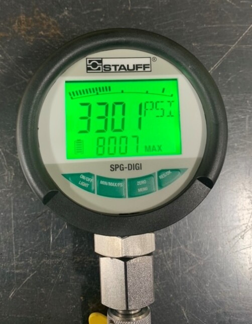 Digital Pressure Test Kit Stauff Germany 0600 Bar Hydraulic 2m TestHose eBay