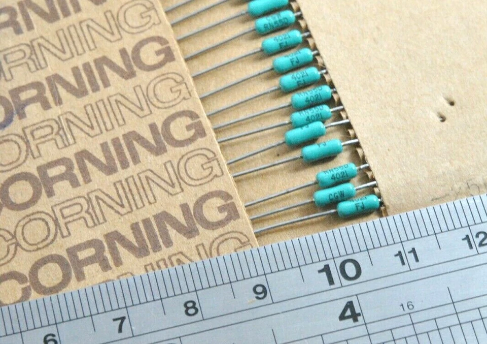 10pcs - CORNING CGW RN55D 4.02K (4K02 4021F) 1% Resistor - NOS - Image 2 of 2