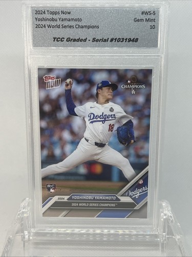 Yoshinobu Yamamoto [Gold] #WS-5 2024 Topps Now World Series card
