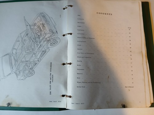 Maxi workshop manual. garage manual.Austin.Morris.British Leyland Maxi. - Picture 3 of 8