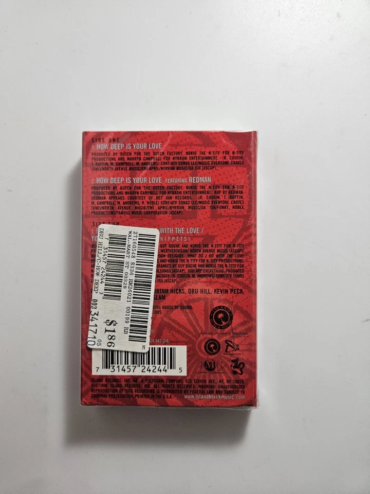 Dru Hill How Deep Is Your Love Redman Cassette Single 1998 - Image 3 of 3