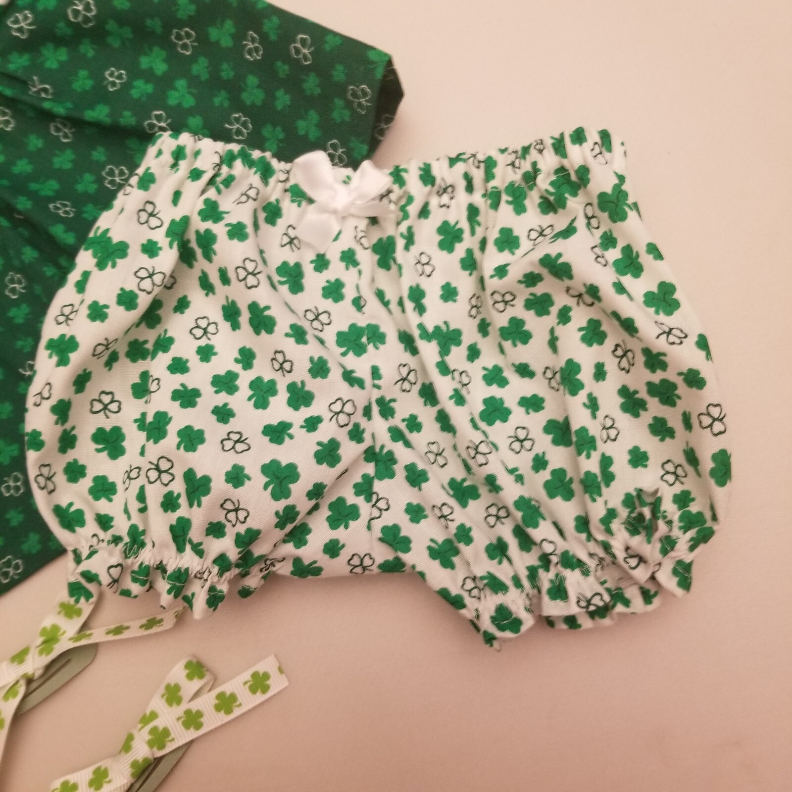 St. Patrick's Day Cabbage Patch Kids Doll Dress & Panties & Hair Bows