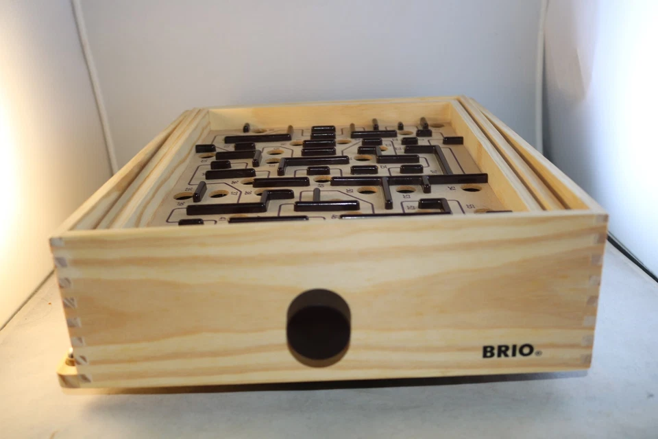 Wooden Labyrinth Brio Labyrintspe Made in Sweden Puzzle Box Tested - Image 3 of 4