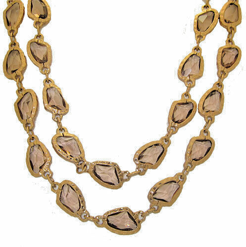 アクセサリー 19SO 24/7 18k necklace CZ Chicos Topaz 18kt Yellow Gold Necklace 36