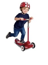 Radio Flyer Grow With Me Beginner Kick Scooter for Ages 2-5 up to 50 lbs Open Bx
