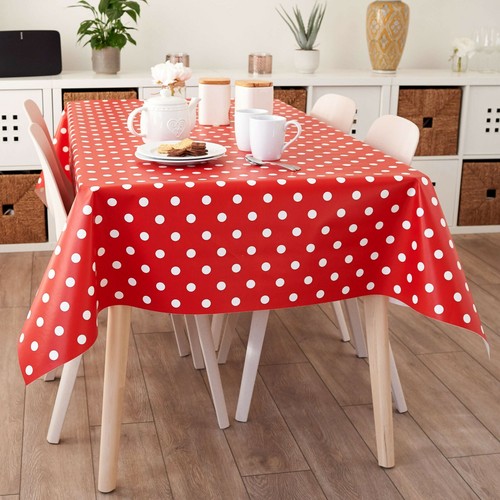 Wipe Clean PVC Vinyl Tablecloth Oilcloth ROUND 140cm Circle 55 inch Table Cover - Picture 88 of 146