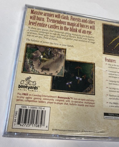 Total Annihilation: Kingdoms PC Game 1999 SEALED NEW Cavedog Humongous - Picture 6 of 7