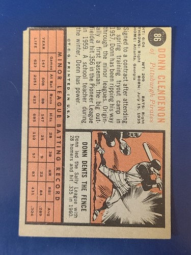 Tarjetas de béisbol Topps 1962 completan el conjunto que elijas #1-109 - Imagen 170 de 216