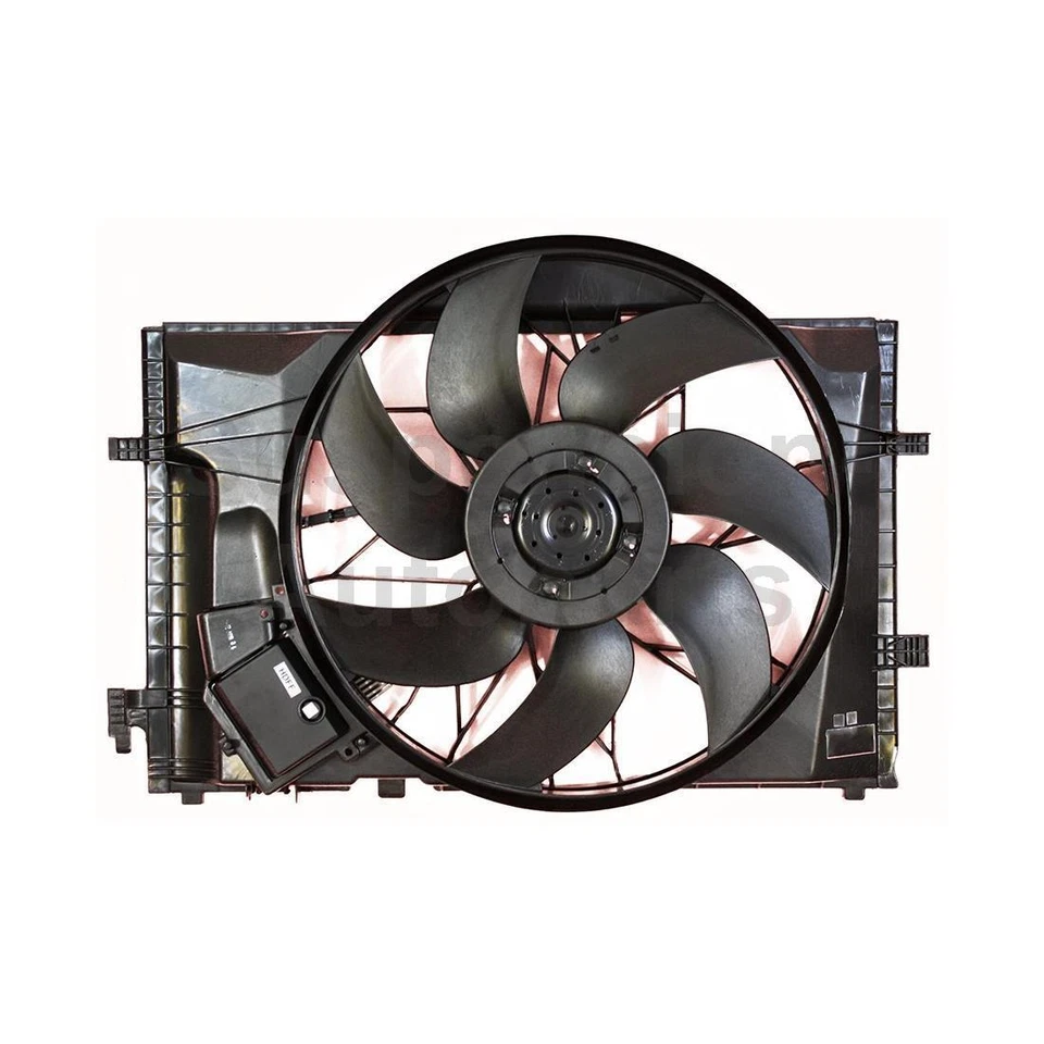 APDI Dual Radiator and Condenser Fan Fits 2002 2003 2004 Mercedes-Benz C230 - Image 2 of 3
