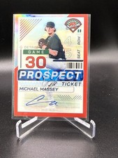 Michael Massey 2024 Panini Prospect Edition Prospect Ticket Red Prizm Auto /199