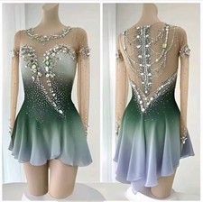 Figure Skating Dress Women's / Girls' Ice Skating Dress Green