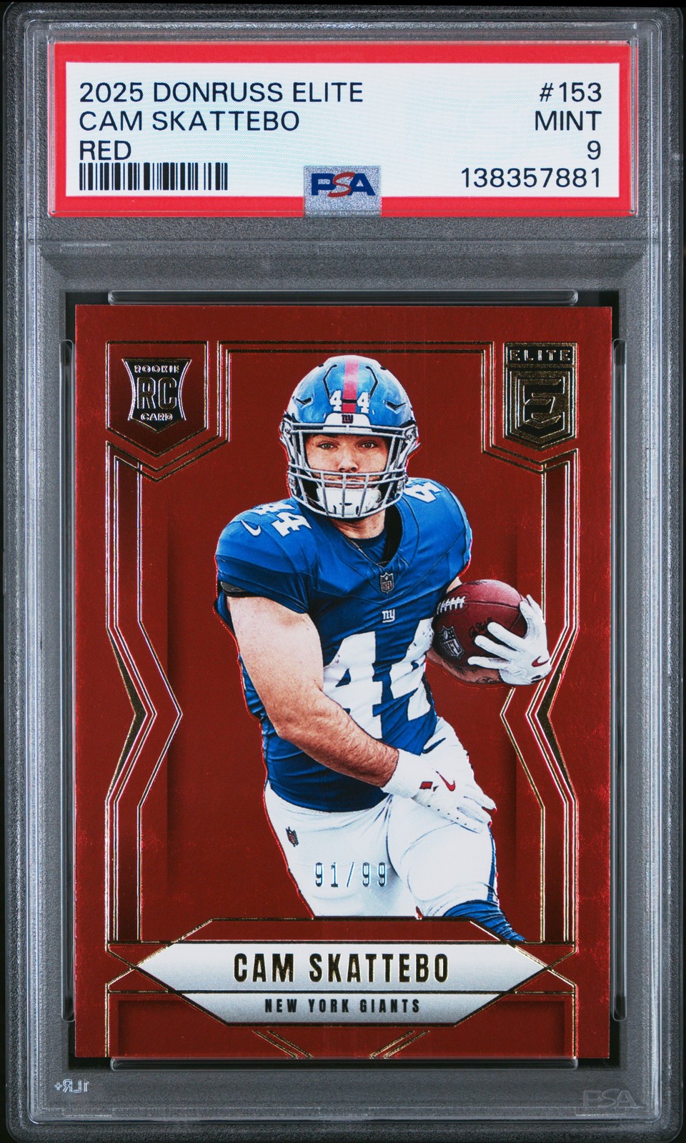 Cam Skattebo Panini Donruss Elite #153 Red