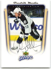 2005-06 Upper Deck MVP #344 Fredrik Modin Tampa Bay Lightning