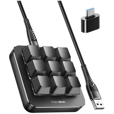 One-Handed Macro Keyboard for Gaming and Productivity