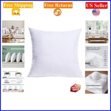 27x27 Inch White Square Throw Pillow Insert for Couch Sofa Bed