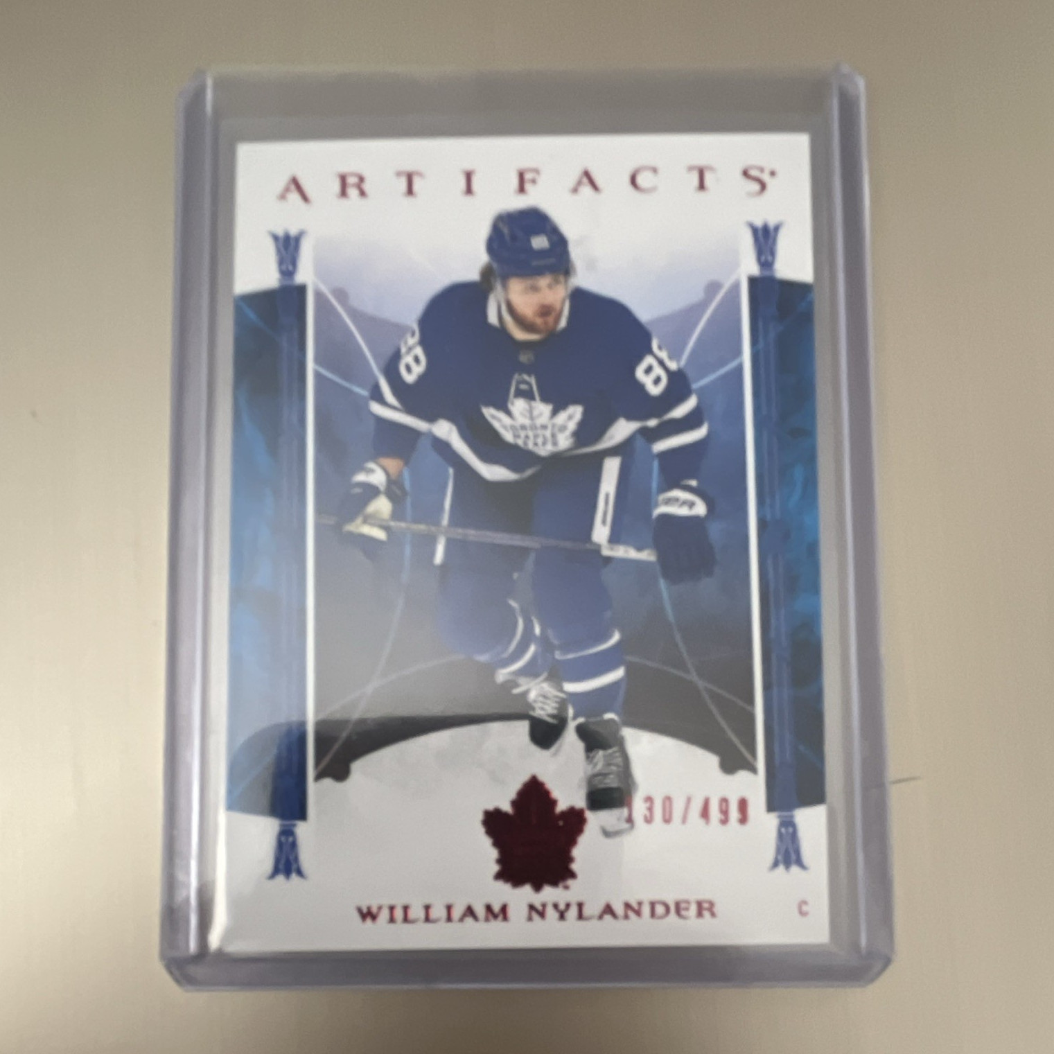 Upper Deck 2022-23 Artifacts William Nylander #89 Ruby /499 Maple Leafs
