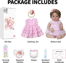 Lifelike Reborn Baby Dolls - 20 Inch Realistic-Newborn Baby Doll Girl Real Li...