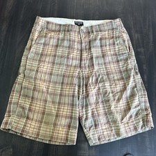 Vintage Y2K Polo Jeans Co Ralph Lauren Plaid Shorts Mens 34 Madras Cotton READ