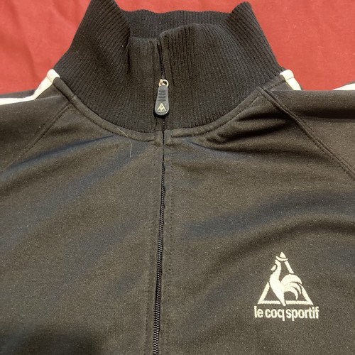 Vintage Le Coq Sportif Men's Track Jacket Size Medium Black - Picture 5 of 13