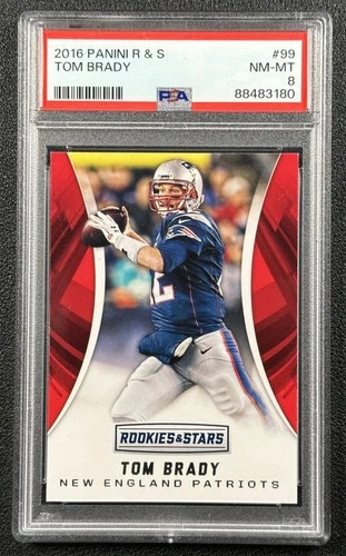 TOM BRADY PSA 8 2016 PANINI ROOKIES & STARS #99 PATRIOTS 3180