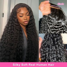 Curly 13X6/13x4 Hd Lace Frontal Human Hair Wig Preplucked Brazilian Remy Hair