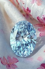 2.70 CT Natural Blue Diamond 8x10 mm 1 Pcs Oval Cut VVS1 D Grade Certified.