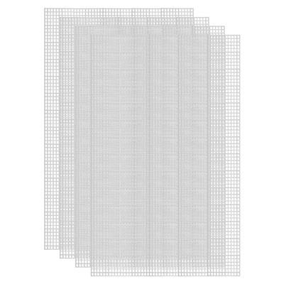 10 Stück Kunststoff-Mesh-Leinwandplatten 11,81''x16,73'' 7 Löcher Rechteckige Lein