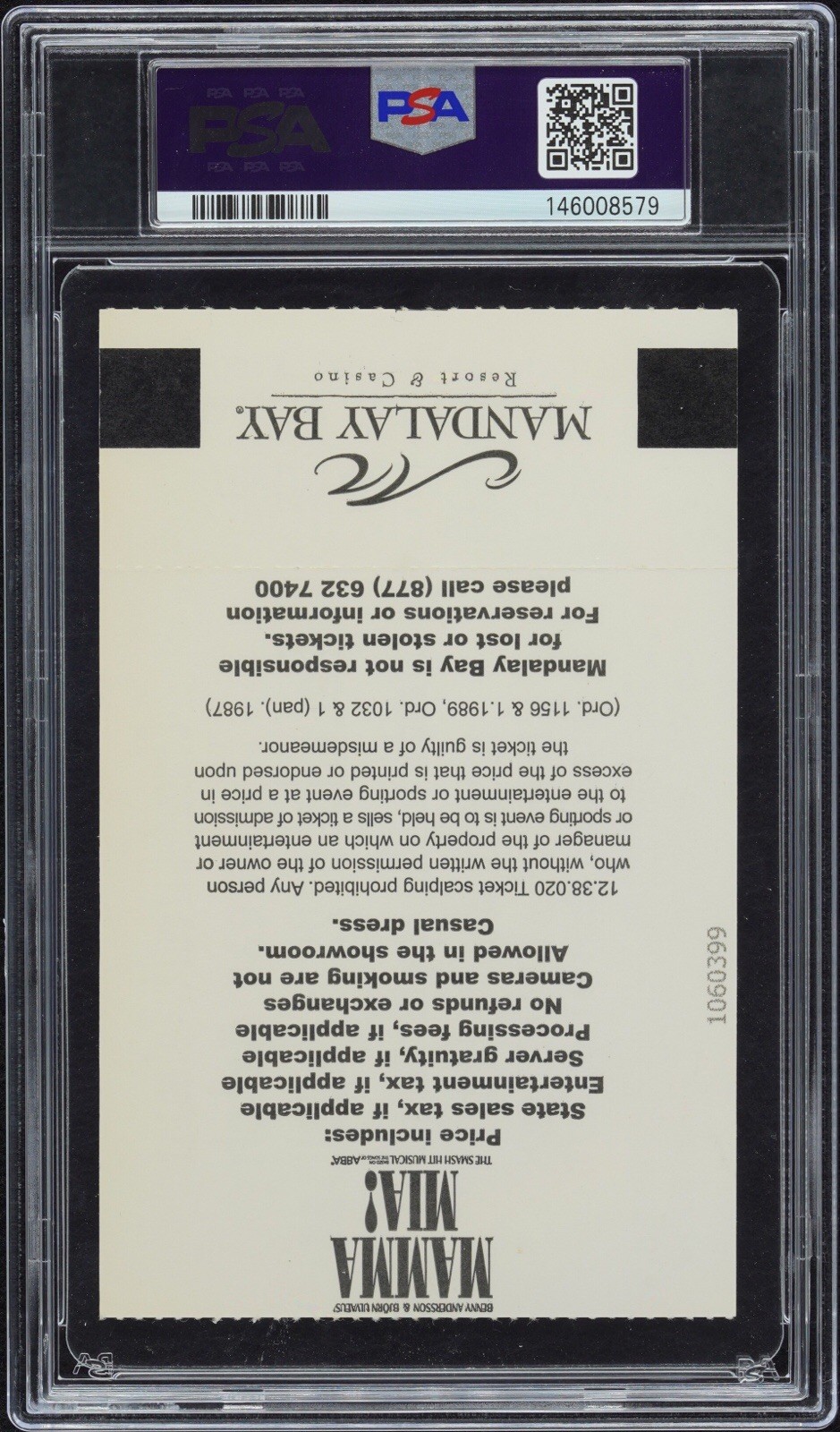 Manny Pacquiao SIGNED Ticket De La Hoya 12/6/08 PACMAN Boxing PSA 10 AUTOGRAPHED view 2