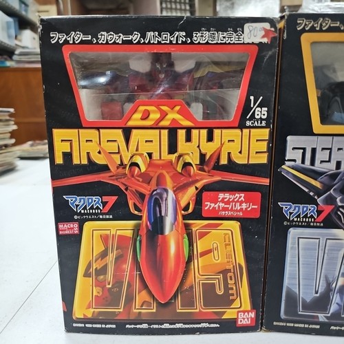 1995 Bandai Japan Macross 7 Fire Valkyrie VF-19 Custom Stealth VF-17 Special - Picture 3 of 13