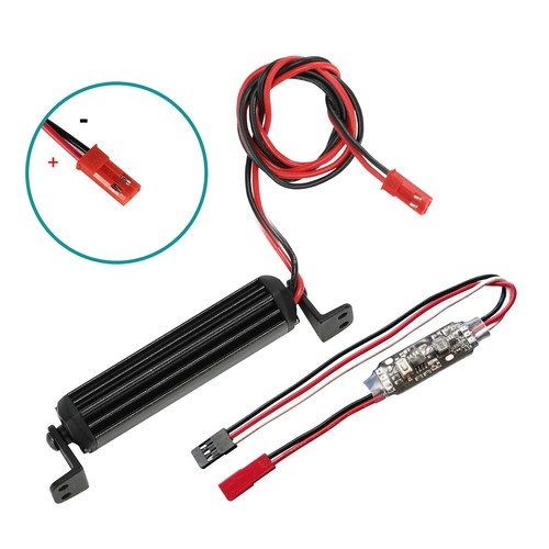 Barra de luz RC Zhongzhen 15 LED 2,95 pulgadas aluminio luces RC accesorio sobre orugas RC... - Imagen 2 de 9