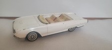 Vintage Bandai Japan Tin Friction 1961 Ford Thunderbird - White - 4 Parts/Repair