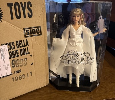 BARBIE STEVIE NICKS BELLA DONNA DOLL NW 2025 WHITE DRESS W/ Manufacturing Box