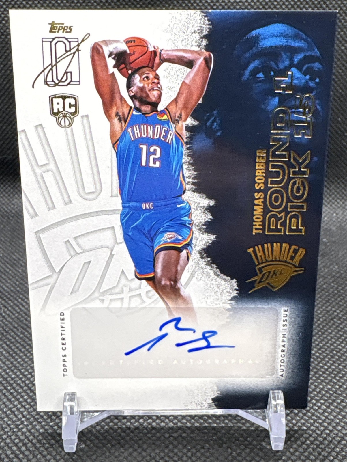2025-26 Topps Signature Class Thomas Sorber #RCA-TS Rookie Auto RC Thunder