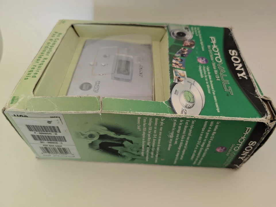 Vintage Sony PhotoVault Mini CD-R Station MCS1 New NOS Open Box  - Image 4 of 4