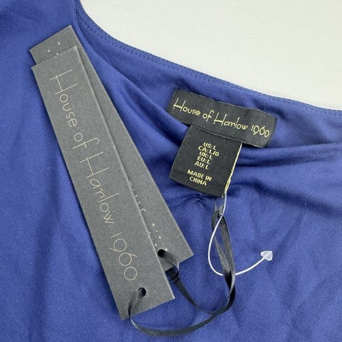 House of Harlow 1960 Thing Body Blau Gr. L Neu mit Etikett Basic Minimalistischer Tanga - Bild 5 von 5